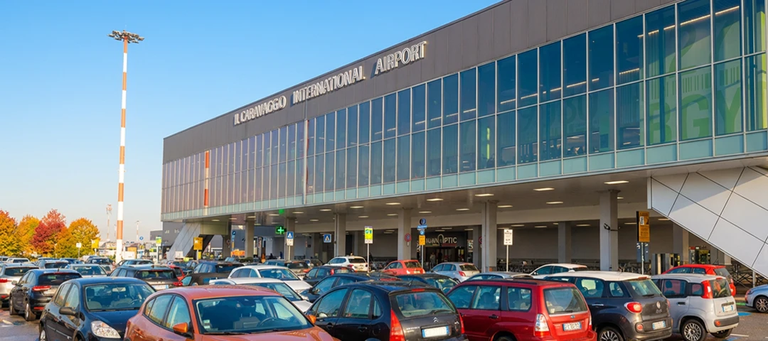 Eingang Flughafen Bergamo Orio al Serio