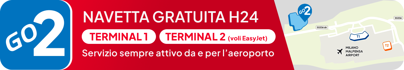 Parcheggio GO2 Malpensa servizio navetta gratuito per t1 e t2