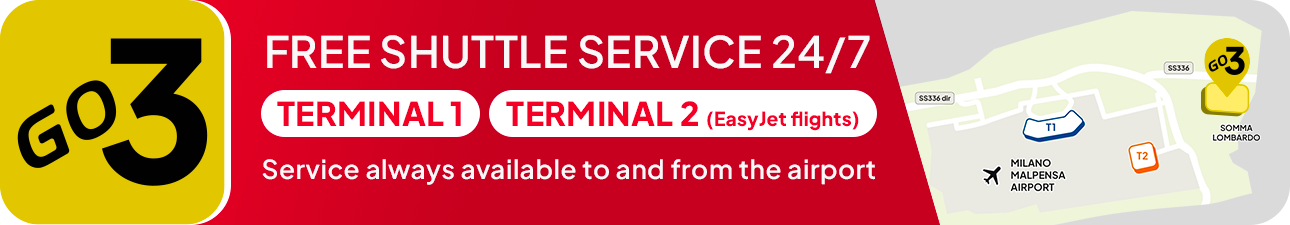 ParkinGO GO3 shuttle-service terminal 1 terminal 2