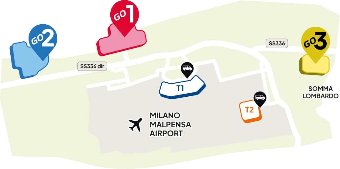 Mappa Parcheggi Malpensa
